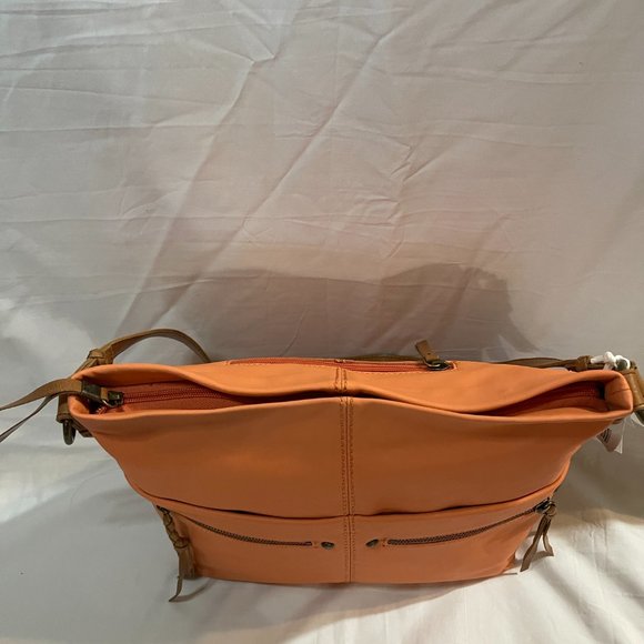 The Sak Bags The Sak Ashland Bag In Guava With Leather Hand Strap